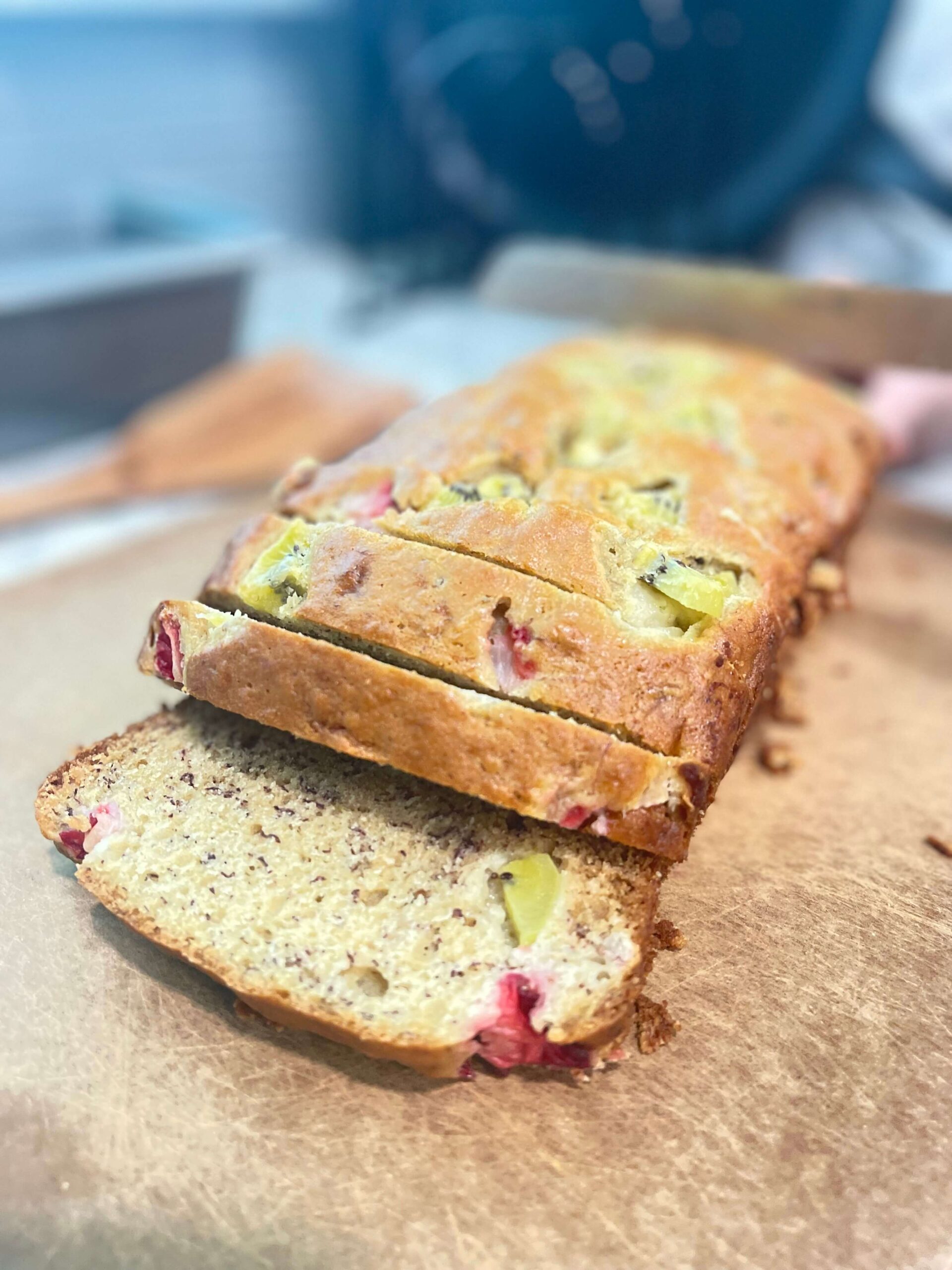 Strawberry, Kiwi, Banana Bread