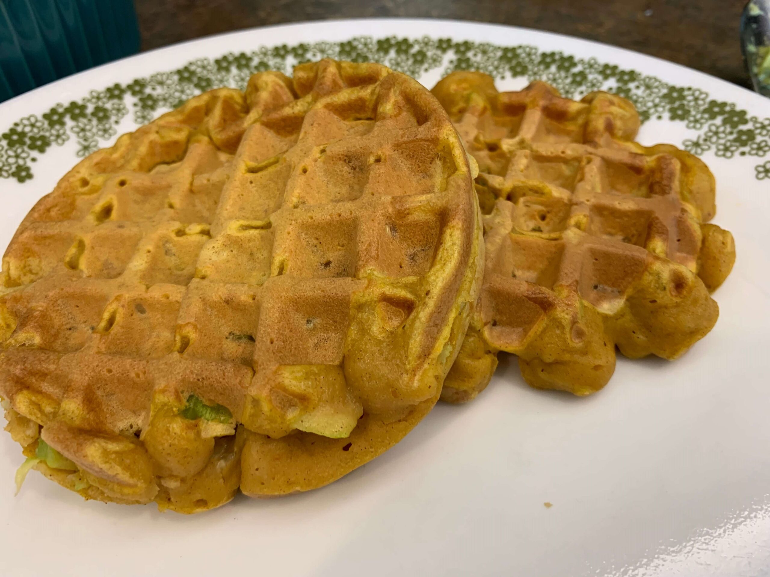 pumpkin Zucchini waffles