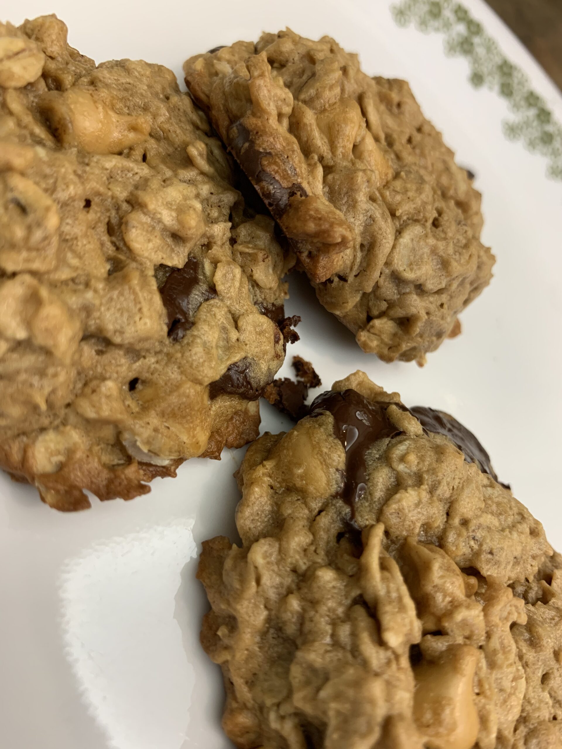 Peanut Butter Chocolate Butterscotch Oatmeal Cookies