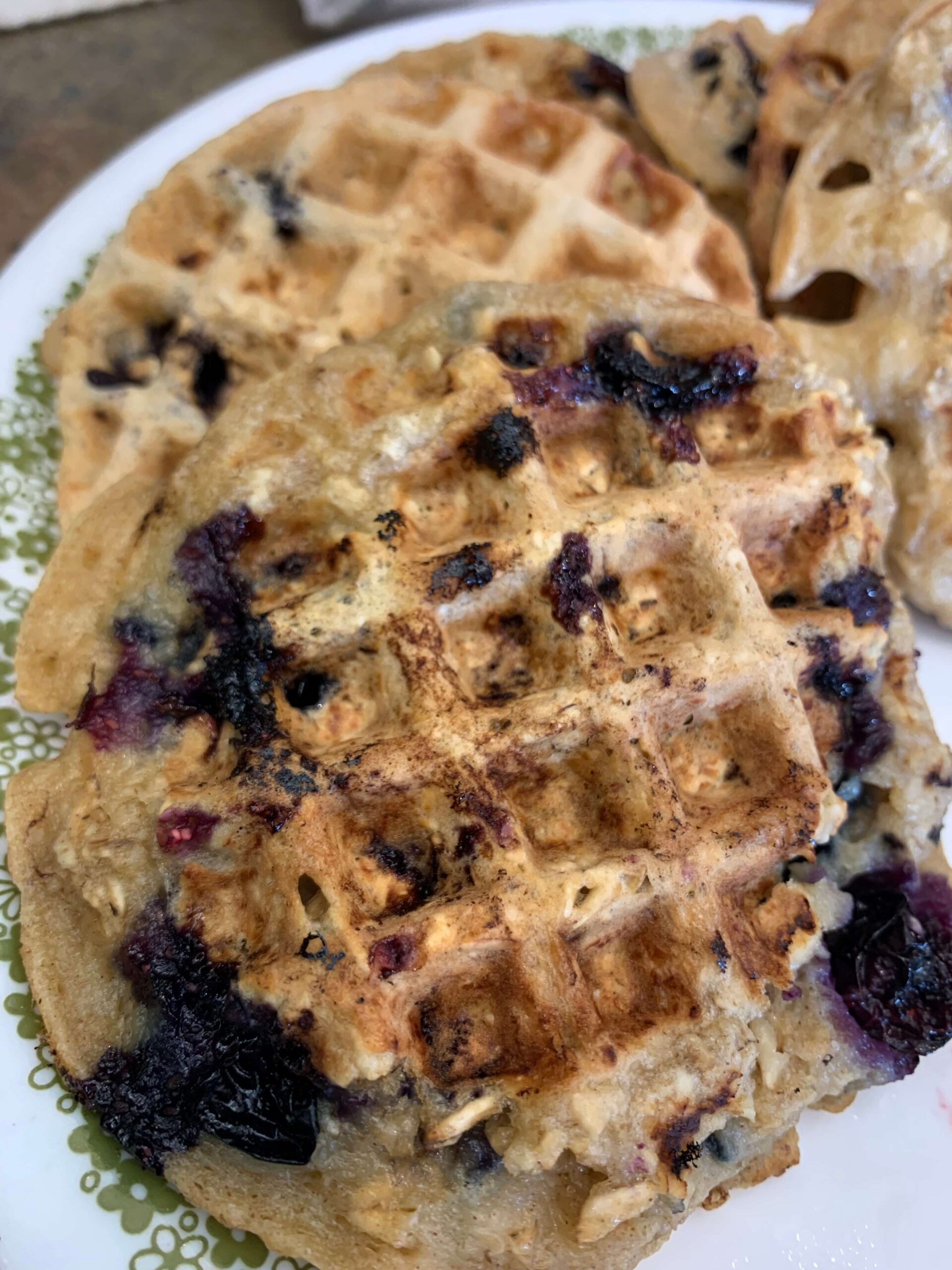 Blueberry Waffles (Gluten-Free)