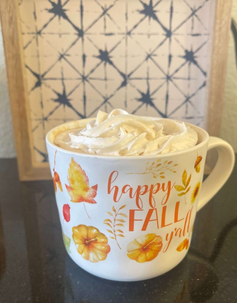 Pumpkin spice hot chocolate